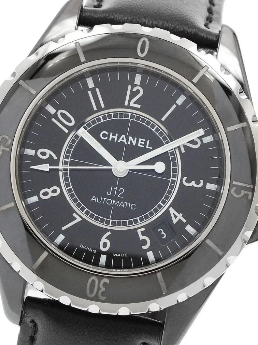 CHANEL J12 black ceramic H0683 38mm black Dial Automatic Men's Watch_967708
